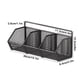 thumbnail image 3 of Organizador de cesta colgante de cocina con ajo y jengibre – Estante de estanterías en ABS montado en la pared • Negro • 36x15x8cm • Almacenamiento sin taladro para ahorrar espacio, marco de, 3 of 6