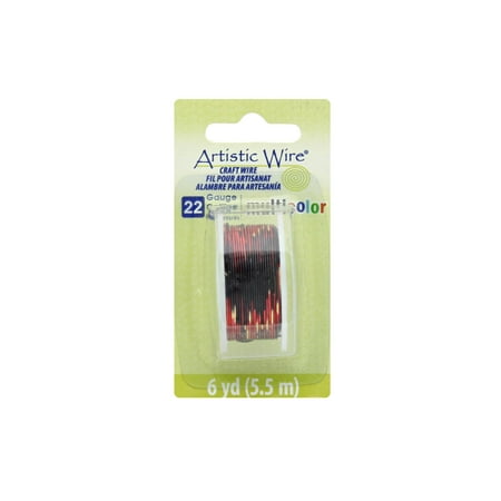 UPC: 0035926157293 | Artistic Wire Multicolor 22Ga Red/Gold/Black 6yd