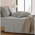 thumbnail image 4 of Draps en Coton Ultra Doux Ensemble de Draps Double Ensemble Pc Nombre de Fils Satin Literie Draps à Poches Profondes Draps Rafraîchissants Draps Format Double Ensemble de Lit Respirant (), 4 of 9