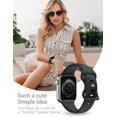 thumbnail image 6 of TOYOUTHS Sunflower Engraved Band Compatible with Apple Watch Bands 38mm 40mm 41mm Women Girls, Floral Sport Silicone Flower Wristband for iWatch Series 8/7/6/5/4/3/2/1/SE/Ultra, 6 of 7