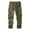 Army Green, variant on Baggy Cargo Pants Men Casual Solid Color Straight Leg Pants Multi Pockets Lightweight Utility Streetwear Trousers Army Green 30