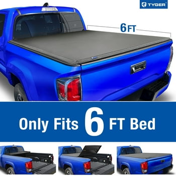 Tyger Auto T3 Soft Tri-Fold Truck Bed Tonneau Cover Compatible with 2019-2022 Toyota Tacoma (Does Not Fit Trail Special Edition with Storage Boxes) | Fleetside 6' Bed (73") | TG-BC3T1631