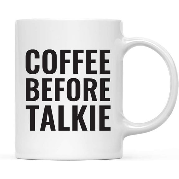 CTDream Office Coffee Mug Gift, Coffee Before Talkie, 1-Pack