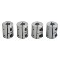 thumbnail image 1 of 4pc Coupling 8×8mm Aluminum Alloy 25mm Length 20mm Diameter for step motor, 1 of 9