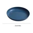thumbnail image 3 of Dinner Plates with Deep Rim for Serving Salad and Pasta, Microwave and Dishwasher Safe Reusable Plates, 3 of 6