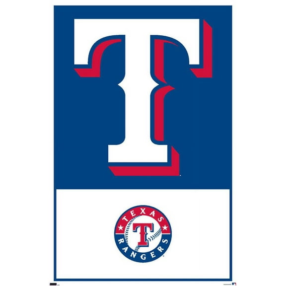 MLB Texas Rangers - Logo 22 Wall Poster, 22.375" x 34"