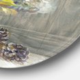 thumbnail image 3 of Designart 'Rustic Florals White' Art Mural Rond en Métal Style Ferme - Disque de 36, 3 of 5