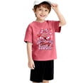 thumbnail image 3 of YunPes Girls Short Sleeve Shirts Kids Crewneck Soft T-Shirts Summer Tees 2‐13 Years Teen Y2k Cherry Printed Shirts Streetwear Dance, 3 of 8