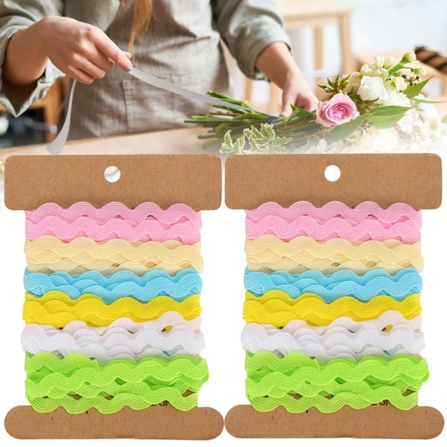 Cinta de onda de color, cinta de color en zigzag de 2 piezas Cinta de color DIY Cinta de color de alta capacidad