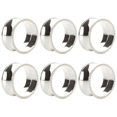 

6pcs/set Home Party Alloy Dinner Table Napkin Rings Birthday Wedding Decor Hotel