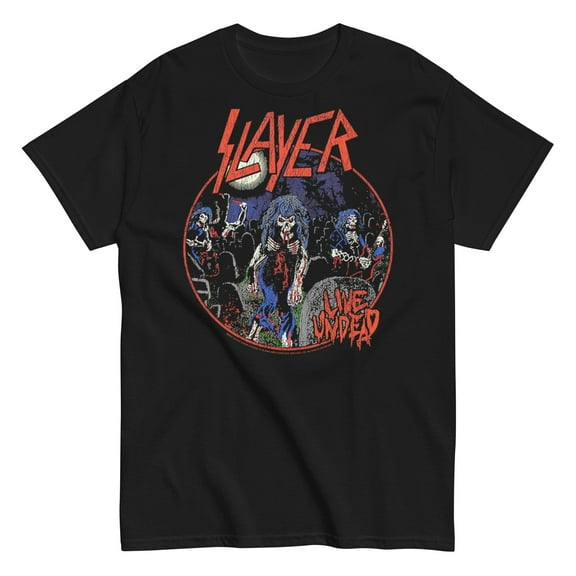 Slayer - Live Undead Unisex T-Shirt - Black - Small