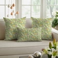 thumbnail image 6 of Easter Decorative Throw Pillow Covers 16x16 Inch Set of 2 Spring Floral Home Decor Pillow Cases for Couch, Flower Butterfly Green Leaves Cushion Case for Living Room Bedroom Bed Car Chair, 6 of 9