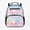 Colorful Fish Scale Pattern, variant on Ombre Mermaid Scale Pattern Preschool Backpack Polyester 2 Front Pockets with Handle Preschool Toddler Backpack for Girls