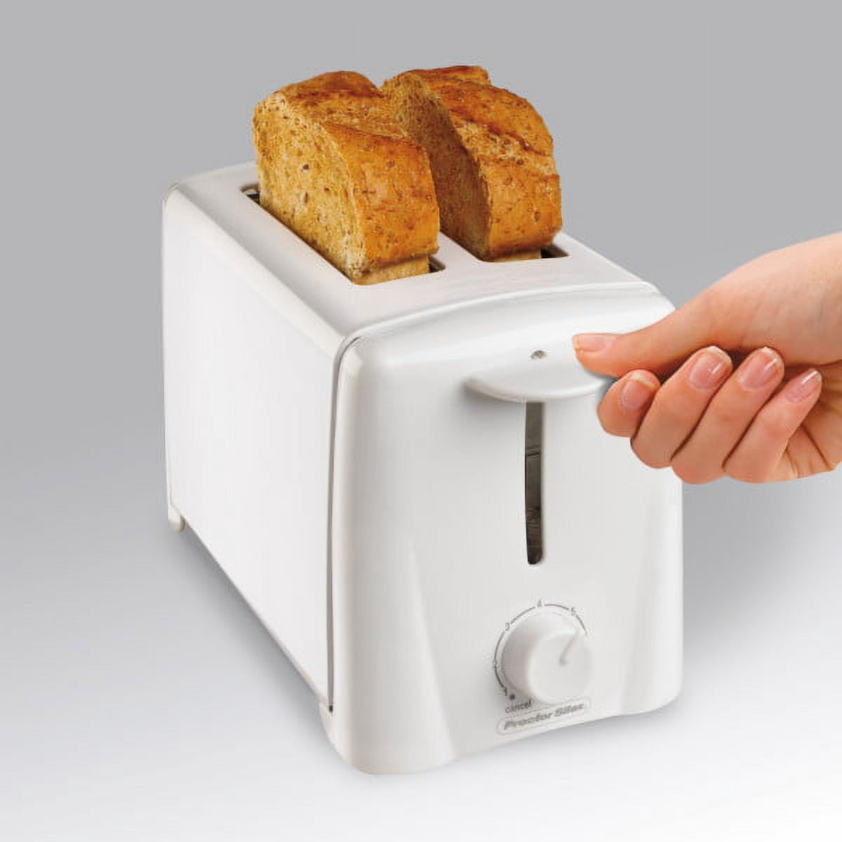 Proctor Silex Compact 2 Slice Toaster, Extra-Wide Slots, White, 22611PS