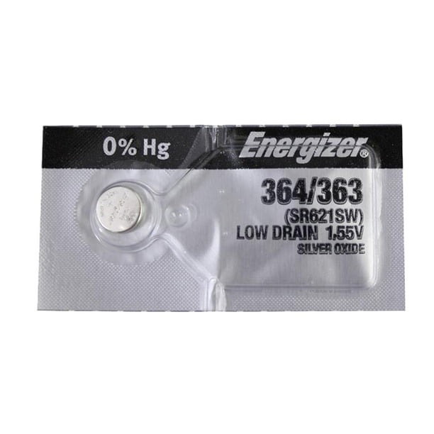 Energizer 364/363 MultiDrain 1.55V Silver Oxide Watch Battery