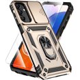 thumbnail image 1 of KOMI for Samsung Galaxy A16 5G Case with HD Screen Protector & Slide Camera Cover & Kickstand, Samsung A16 5G Case [Military-Grade] Phone Case for Samsung Galaxy A16 (Gold), 1 of 5