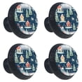 thumbnail image 2 of 4 Pcs Christmas Tree Knobs for Kitchen Cabinet Cupboard Dresser Bookcase Drawer Pulls Handles Round Home Decor, 2 of 8