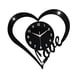 thumbnail image 5 of Reloj de pared con forma de corazón, reloj de amor, reloj decorativo, regalo colgante, silencioso para Negro, 5 of 9