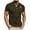 hgg261-Army Green, variant on Man Casual Slim Fit Short Sleeve Printing Button Short Sleeve Turndown Collar Lapel Collar Shirt Fashion Golf Shirts