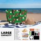 thumbnail image 5 of Fotbe Cute Santa Bolsa de Viaje para Playa - Resistente al Agua, Bolsa Tote de Gran Capacidad y Ligera con 7 Bolsillos para Mujeres y Hombres, 5 of 7