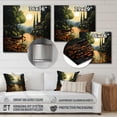 thumbnail image 4 of Designart "Port Harbor Escape Painting I" Landscapes Metal Wall Art, 4 of 5