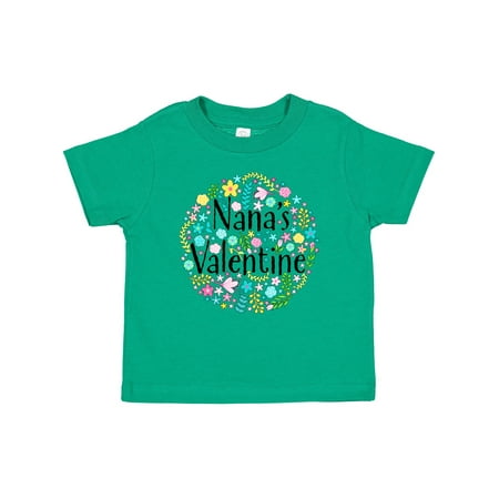 

Inktastic Nana s Valentine with Flower Circle Gift Baby Boy or Baby Girl T-Shirt