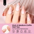 thumbnail image 4 of Set de puntas para uñas Beetles Gel Coffin Medium 576PCS Etch X, 4 of 8