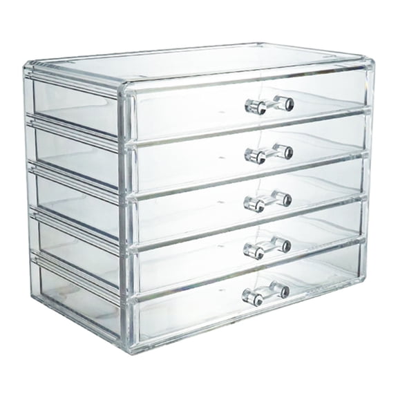 5 Drawer Acrylic Makeup Organizer and Storage Cosmetic for Beauty Supplies Jewelry Counter Display