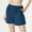 Navy, variant on Bzhegqhd Women's Summer Solid Color Casual Side Pocket Short Elastic Shorts