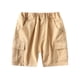 thumbnail image 1 of Odeerbi 3-9 Años Niños Bermudas de Algodón Pantalones Cortos de Verano de Color Sólido Con Bolsillos, 1 of 8
