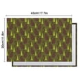 thumbnail image 5 of Green Bigfoot and Tree Pattern Summer Placemats Table Placemats Set Of 6-Linen Kitchen Washable Placemats Table Mats 11.8"x17.7" Non-Slip Heat Resistant, 5 of 5