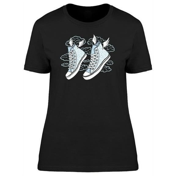 Flying Sneakers T-Shirt Women -Image by Shutterstock, Female Medium