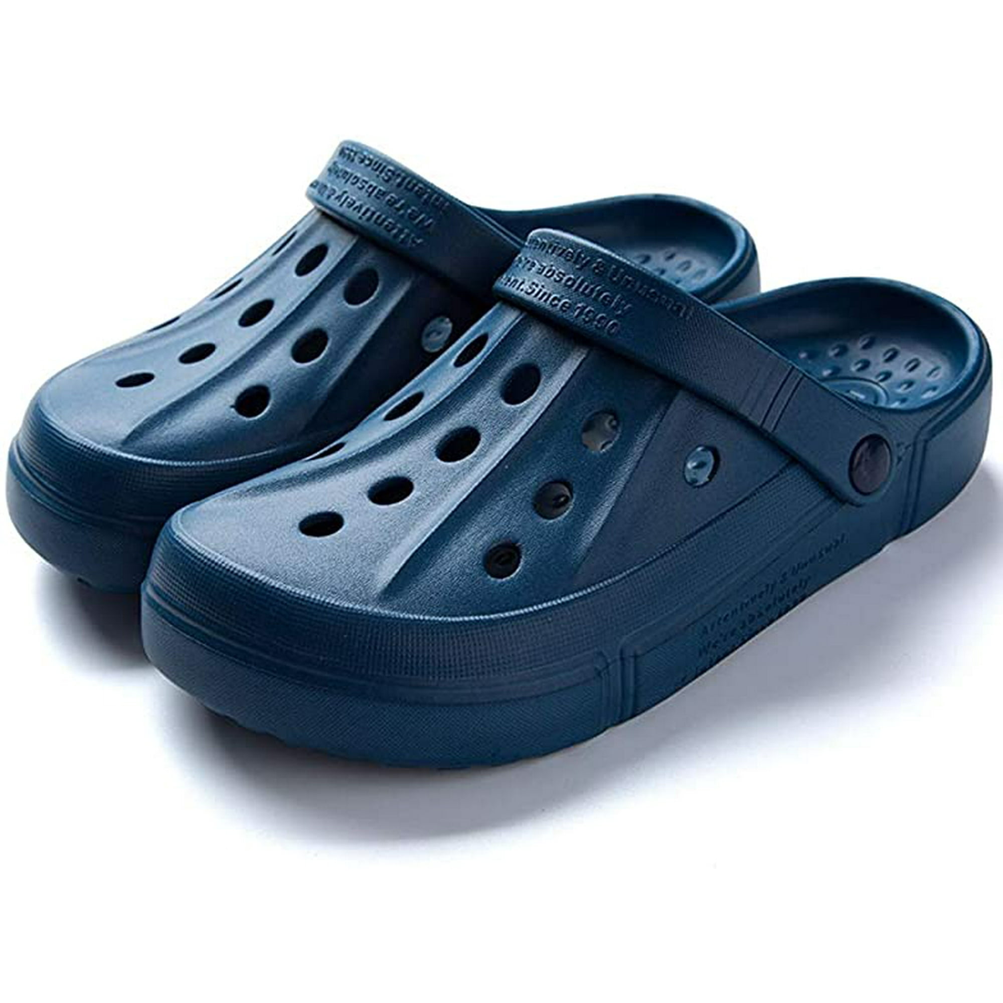 Damaie Men Women Clogs Garden Shoes Mesh Slippers Sandals Lightweight Slip On Mules Outdoor Walking Slippers Unisex Summer Beach Shoes Blue 40 41
