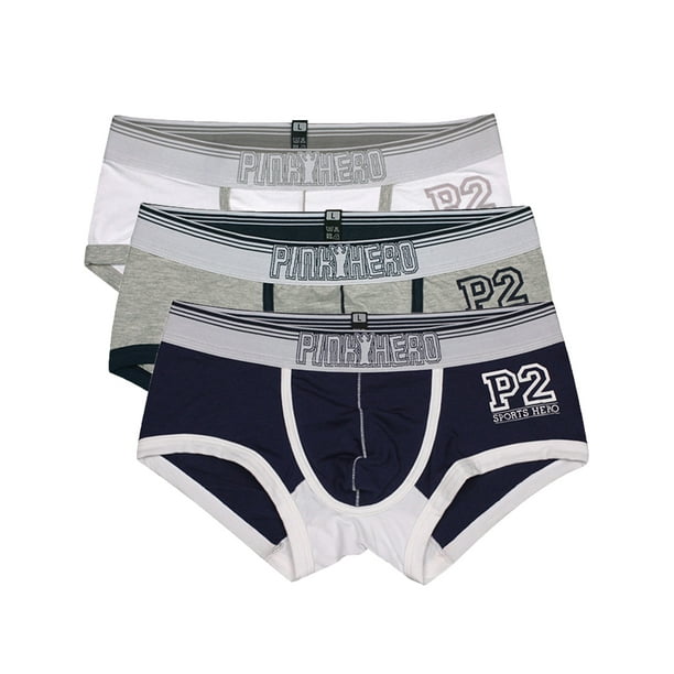 MAWCLOS MAWCLOS Mens Comfort Short Leg Multipack Underwear Boxer Briefs Color Block No Ride up