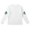 thumbnail image 4 of Dwelliawo Long Sleeve T Shirt Men Graphic Long Sleeve Waffle Knit Shirts Novelty St Patricks Day Shamrock Irish Clover Printed Tees Crewneck Blouses White 2XL, 4 of 5