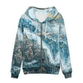 thumbnail image 3 of Suhoaziia Zip Up Hoodies for Women Trendy Aesthetic Novelty Marble Graphic Print Sweatshirts Jacket Autumn Lightweight Thin Preppy Wear with Pocket Size L, 3 of 6