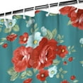 thumbnail image 3 of Pioneer Colorful Floral Shower Curtain for Bathroom Home Decor Bathtubs Waterproof Fabric Curtain with 12 Hooks 72x72in, 3 of 6