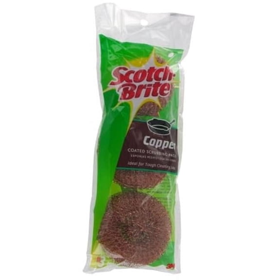 3 Count Scotch-Brite Copper Coated Scouring Pads