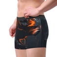 thumbnail image 2 of Yiaed Blue and Red Roses Artwork Print Men's Soft Cotton Boxer Shorts Breathable Boxers Underwear Moisture-Wicking Underwear Stretch Boxer Briefs for Man-Large, 2 of 5