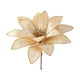 thumbnail image 2 of Flores Navideñas de Tela con Ribetes Dorados. Arreglos Florales Navideños. Decoraciones con Flores Artificiales., 2 of 6