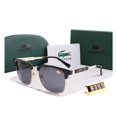 thumbnail image 1 of 2023lacoste Moda semi-rimless Hombres Gafas De Sol Marca De Lujo Gradiente Lente Medio Llanta De Las Mujeres UV400, 1 of 4