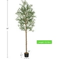 thumbnail image 4 of EastVita 83" Artificial Plant Olive Tree Faux Plant for Home Decor Indoor Outdoor Office Artificial Tree, 4 of 8