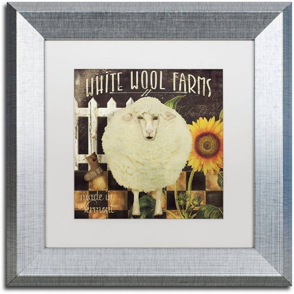 Trademark Fine Art "Vermont Farms IV" Canvas Art by Color Bakery White Matte, Silver Frame