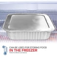 thumbnail image 2 of 8x8 Foil Pans with Lids (10 Pack) 8 Inch Square Aluminum Pans with Covers - Foil Pans and Foil Lids - Disposable Food Containers Great for Baking Cake, Cooking, Heating, Storing, Prepping Food, 2 of 6