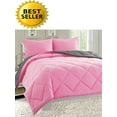 Goose Down Alternative 2pc Comforter SetTwin, Pink/Gray