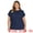 Navy Blue, variant on Women's Plus Pointelle Knit Tops Casual Blouse 4X Navy Blue