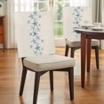 thumbnail image 4 of Summer Marine Life Chair Covers Set of 8 Watercolor Gradient Blue Starfish Linen Texture Chair Back Covers Stretch Removable Washable Slipcovers Protector for Dining Room Kitchen Party Decor, 4 of 9