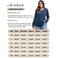 thumbnail image 6 of a.Jesdani Womens Plus Size Sweatshirts Soft Crewneck Pullover Sweatshirt Fall Warm Womens Long Sleeves Tops 2X, 6 of 12