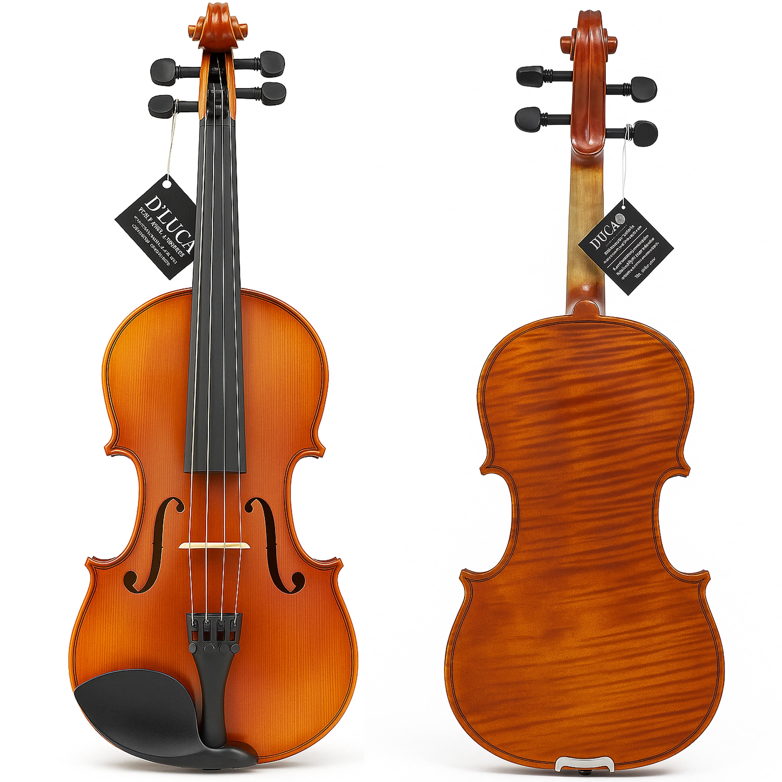D'Luca Strauss Professional Violin Outfit 4/4 with Case, Strings and Tuner