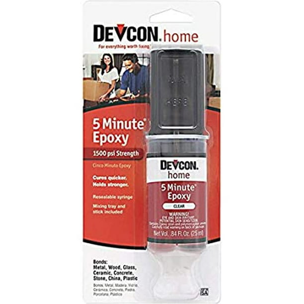 DEVCON 5Minute FastDrying Epoxy Glue, Clear, 25ml